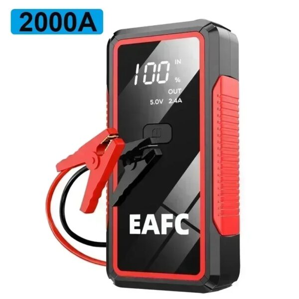 EAFC Portable Car Jump Starter – 12V Emergency Battery Booster with USB & LED Flashlight - Image 3