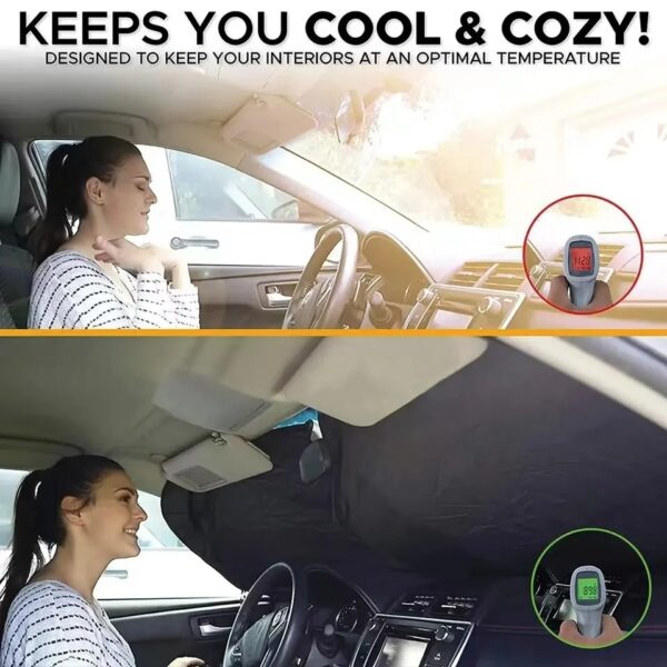 Car Windshield Sun Shade – Maximum Protection for Your Vehicle - Image 4