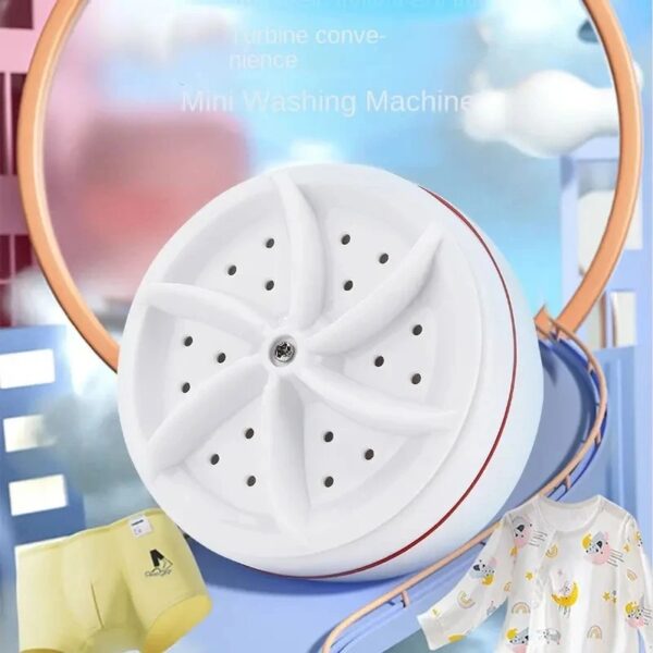 Mini USB Rotating Turbine Washing Machine - Image 5