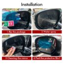 Car Rearview Mirror Protective Film – Anti-Fog, Anti-Rain, 3D Stickers
