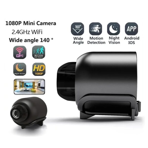 Mini 1080P HD WiFi Camera with Night Vision, Motion Detection, and Remote Monitoring - Image 7