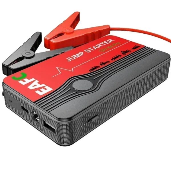 EAFC Portable Car Jump Starter – 12V Emergency Battery Booster with USB & LED Flashlight