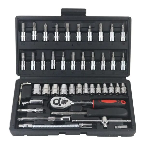 46-Piece Car Repair Tool Kit – Comprehensive Mechanic Tool Set - Image 5