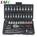 46-Piece Car Repair Tool Kit – Comprehensive Mechanic Tool Set