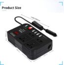 Car Power Inverter, DC 12V to 220V AC Converter