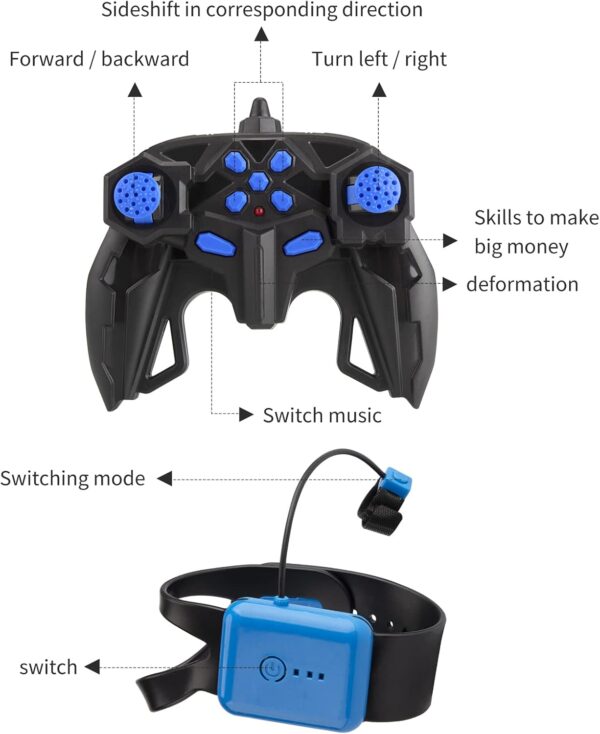 2.4GHz 4WD Remote Control Gesture Sensor Toy Cars - Image 3