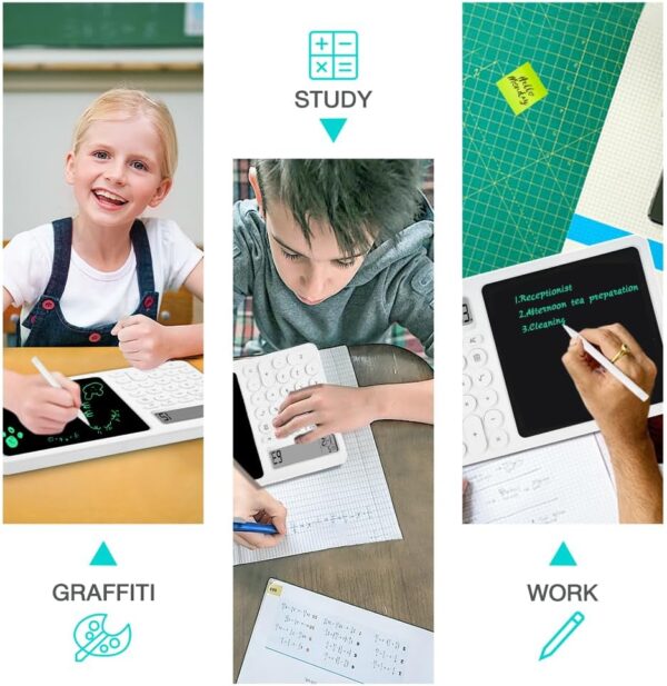 Calculator Notepad with 8 Inch LCD Writing Tablet - Image 6