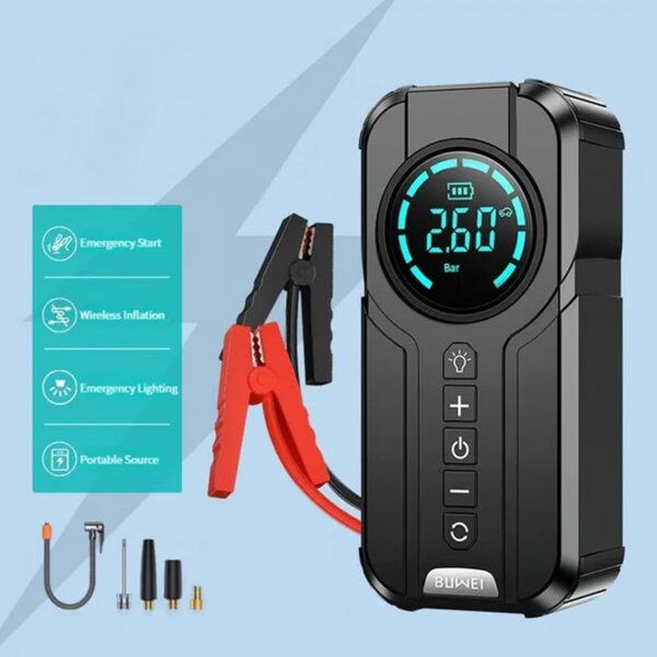 Portable Car Jumper Starter with Air Compressor - Image 6