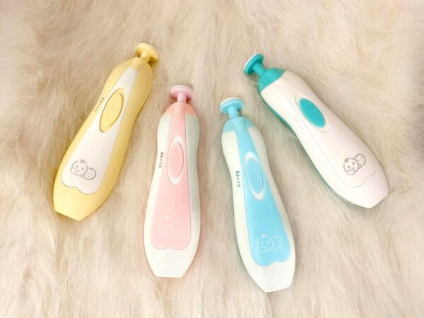 Electric Baby Nail Trimmer, Nail File Kit, Additional Replacement Heads - Image 2