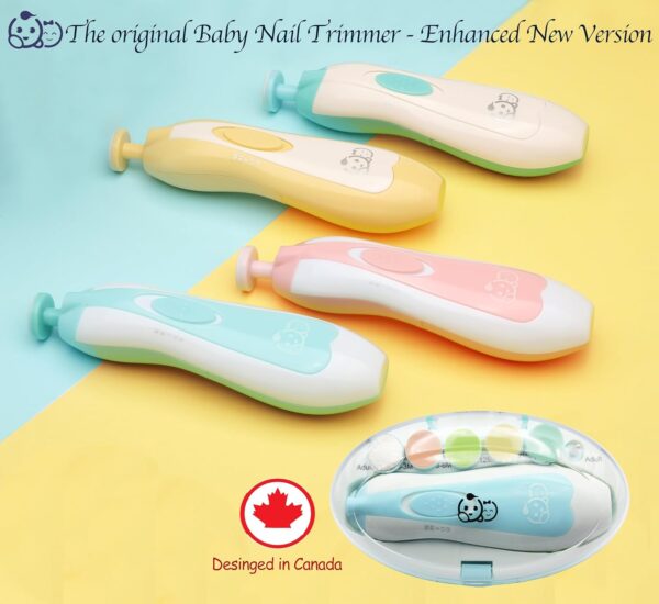Electric Baby Nail Trimmer, Nail File Kit, Additional Replacement Heads - Image 7