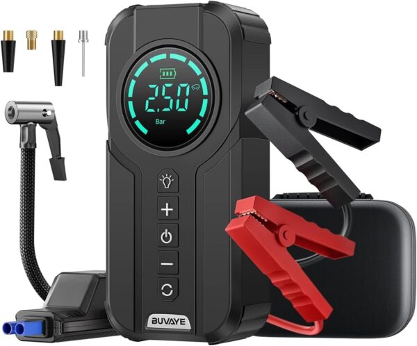 Portable Car Jumper Starter with Air Compressor