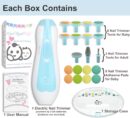 Electric Baby Nail Trimmer, Nail File Kit, Additional Replacement Heads